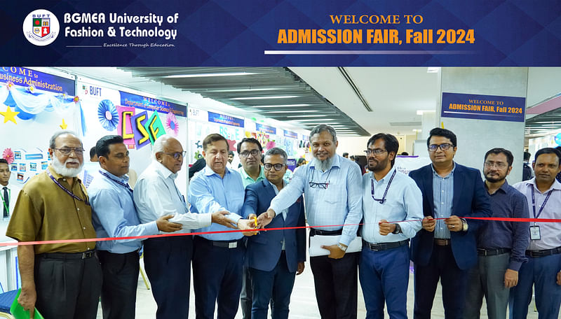 BGMEA University of Fashion and Technology (BUFT) has launched its five-day Fall Semester 2024 Admission Fair Sunday, 8 September 2024.